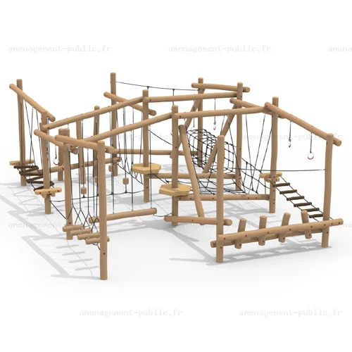Parcours obstacles en bois de robinier